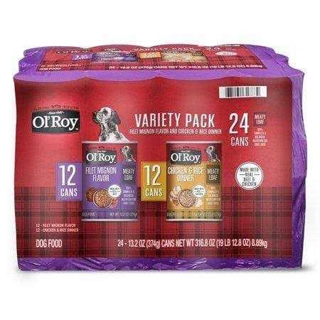 Ol' Roy Meaty Loaf Wet Dog Food Variety Pack, Filet Mignon Flavor and Chicken & Rice Dinner - Pet Supplies online store
