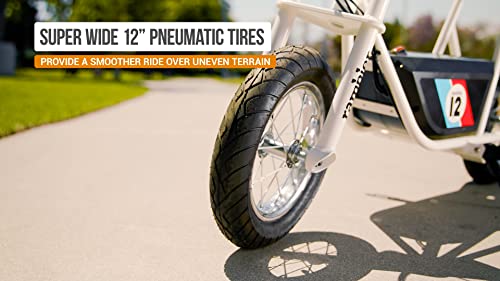 Razor Rambler 12 for Ages 13+ – 24V Electric Minibike with Retro Style, Up to 14 mph, Wide 12