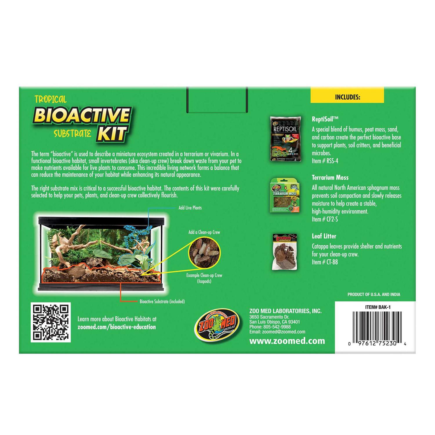 Zoo Med Tropical Bioactive Substrate Kit - Pet Supplies online store