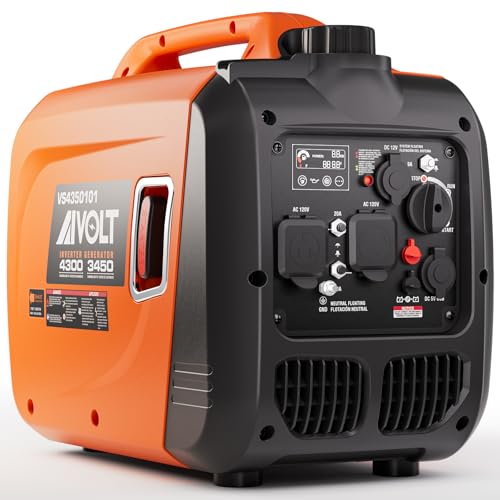 AIVOLT 8000W Dual Fuel Super Quiet Inverter Generator with Electric Start - Gas Propane Powered Portable Generator Upgraded Version for Home Backup, RV, Camping & Travel - 50 State Approved