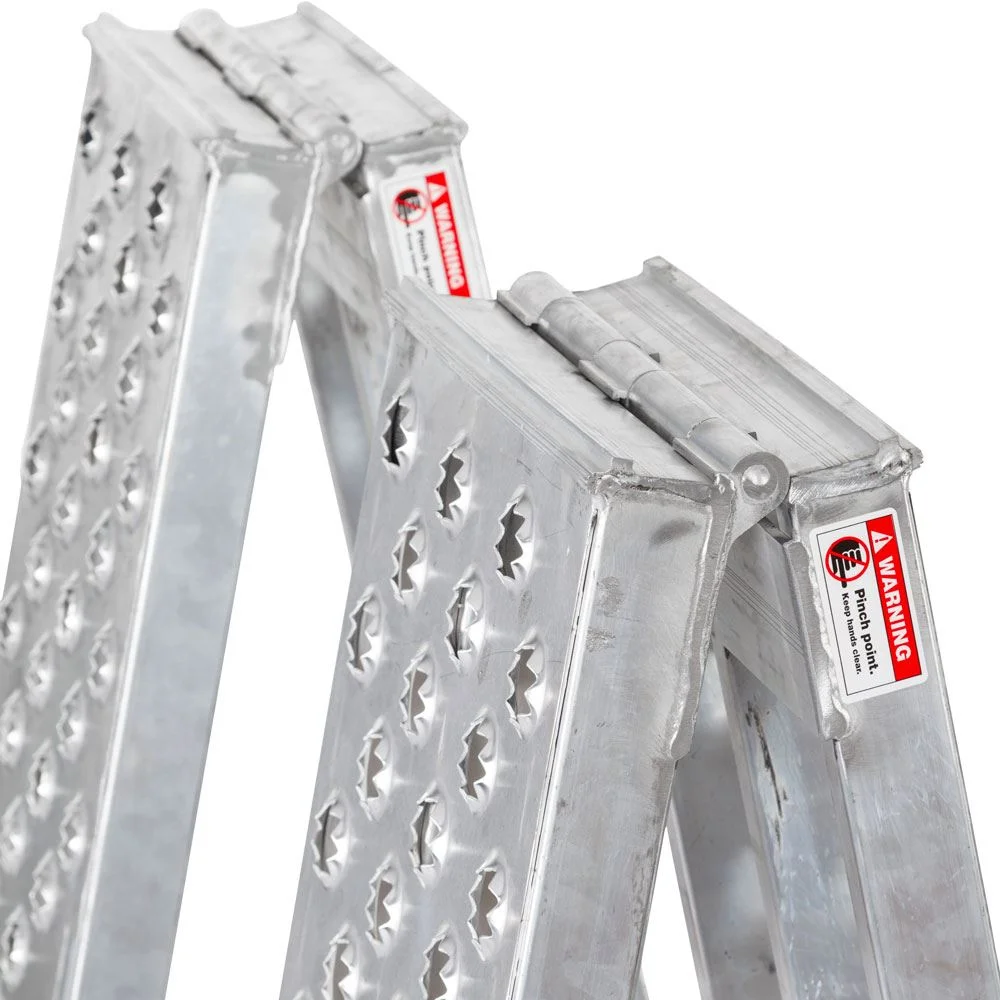 Big Boy EZ Rizer MF2-10214-EZ Aluminum 10' Arched Dual Runner Folding ATV Ramps by Black Widow