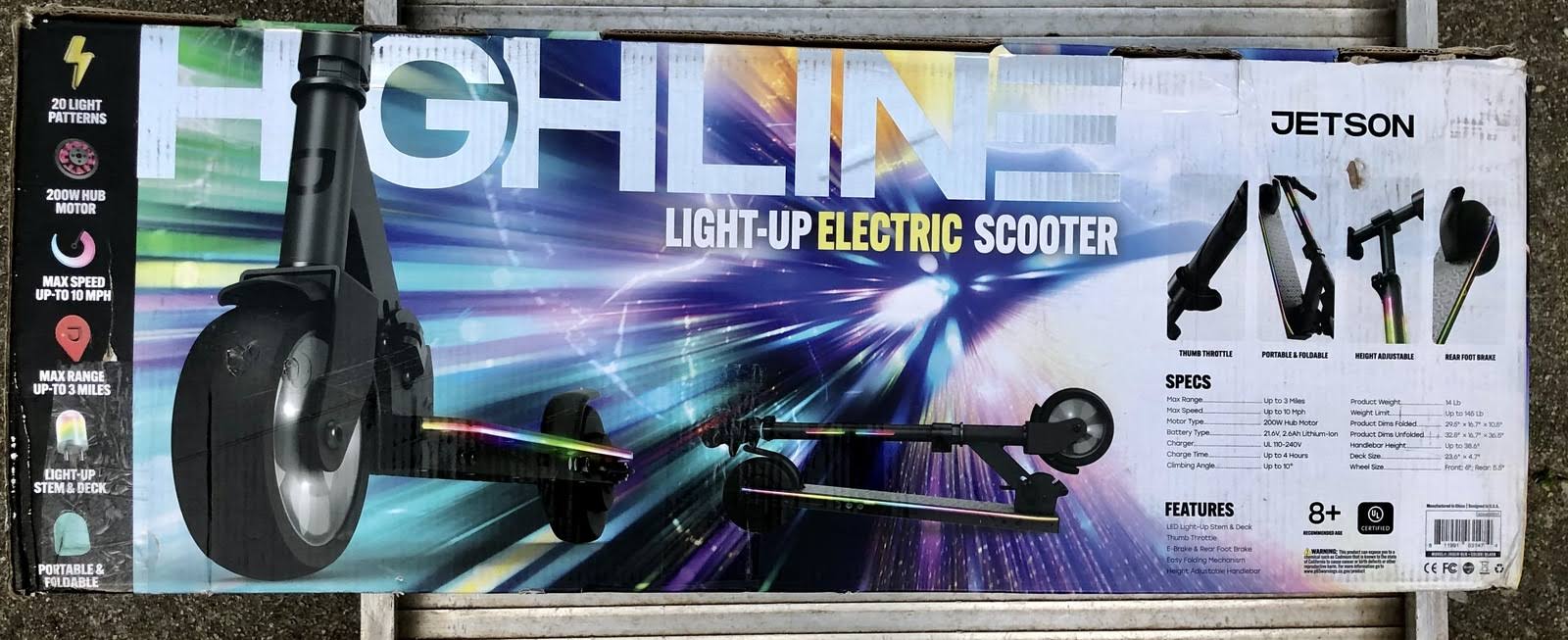 Razor Black Label E100 Electric Scooter for Kids