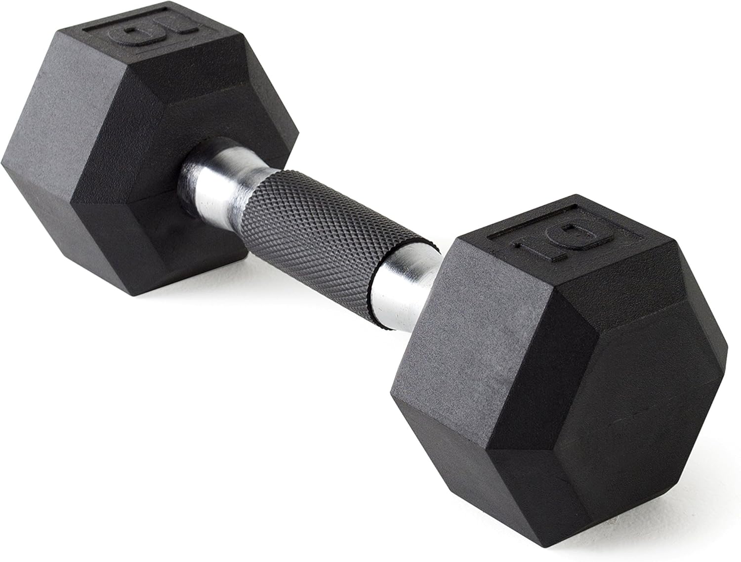 CAP Barbell Coated Dumbbell Weights with Padded Grip 10-Pound, Single