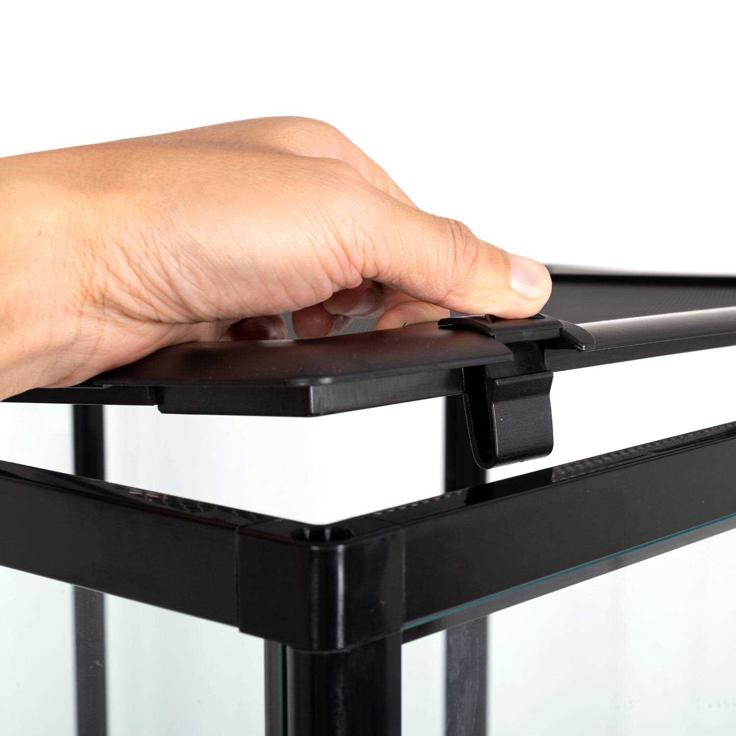 REPTI ZOO REPTI-ZOO 47 Gallon Reptile Large Terrarium Upgrade Glass Front Opening Tank Sliding Door with Screen Ventilation Reptile Terrarium About 48 - Pet Supplies online store