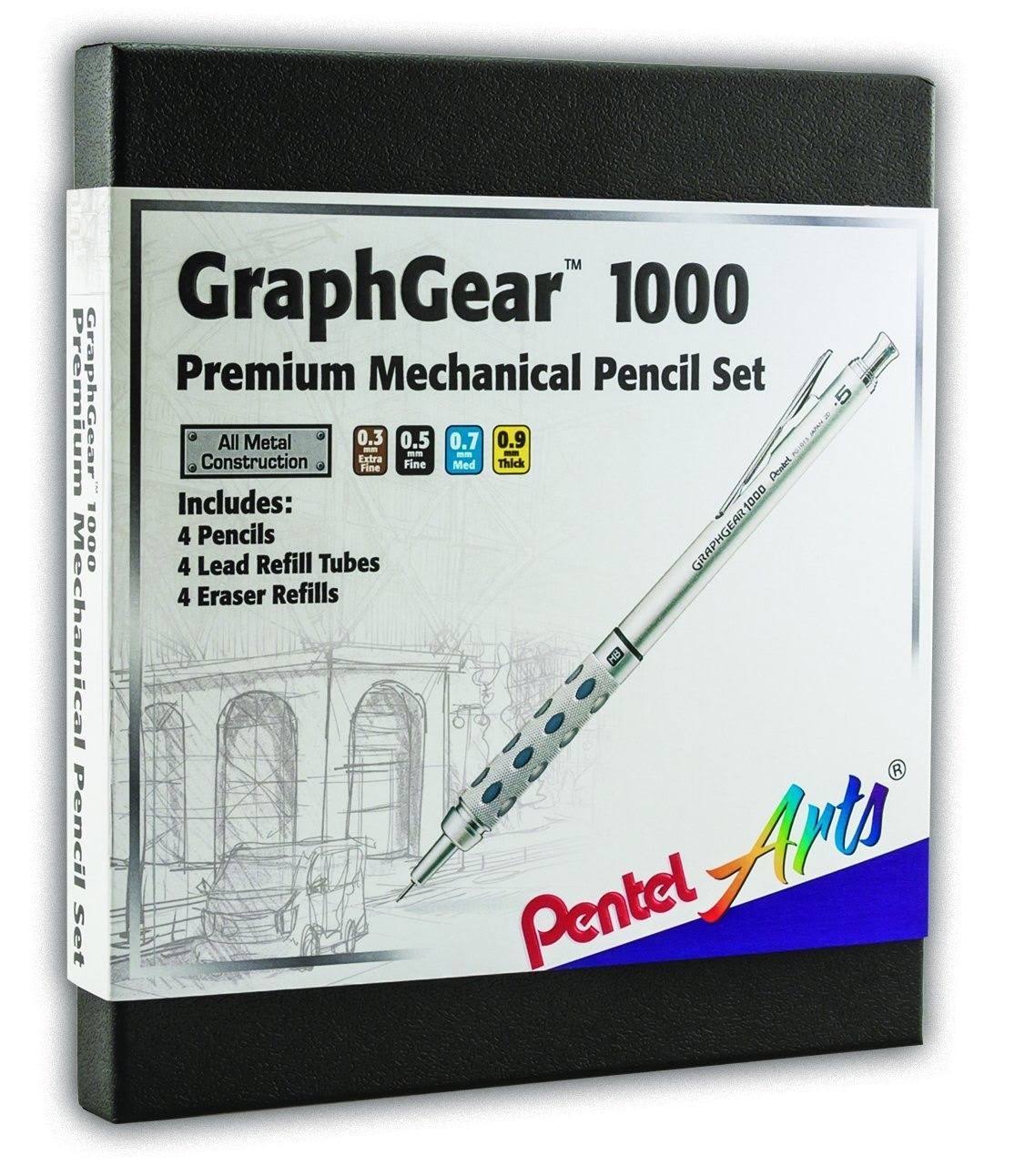 Pentel GraphGear 1000 Premium Mechanical Pencil Set