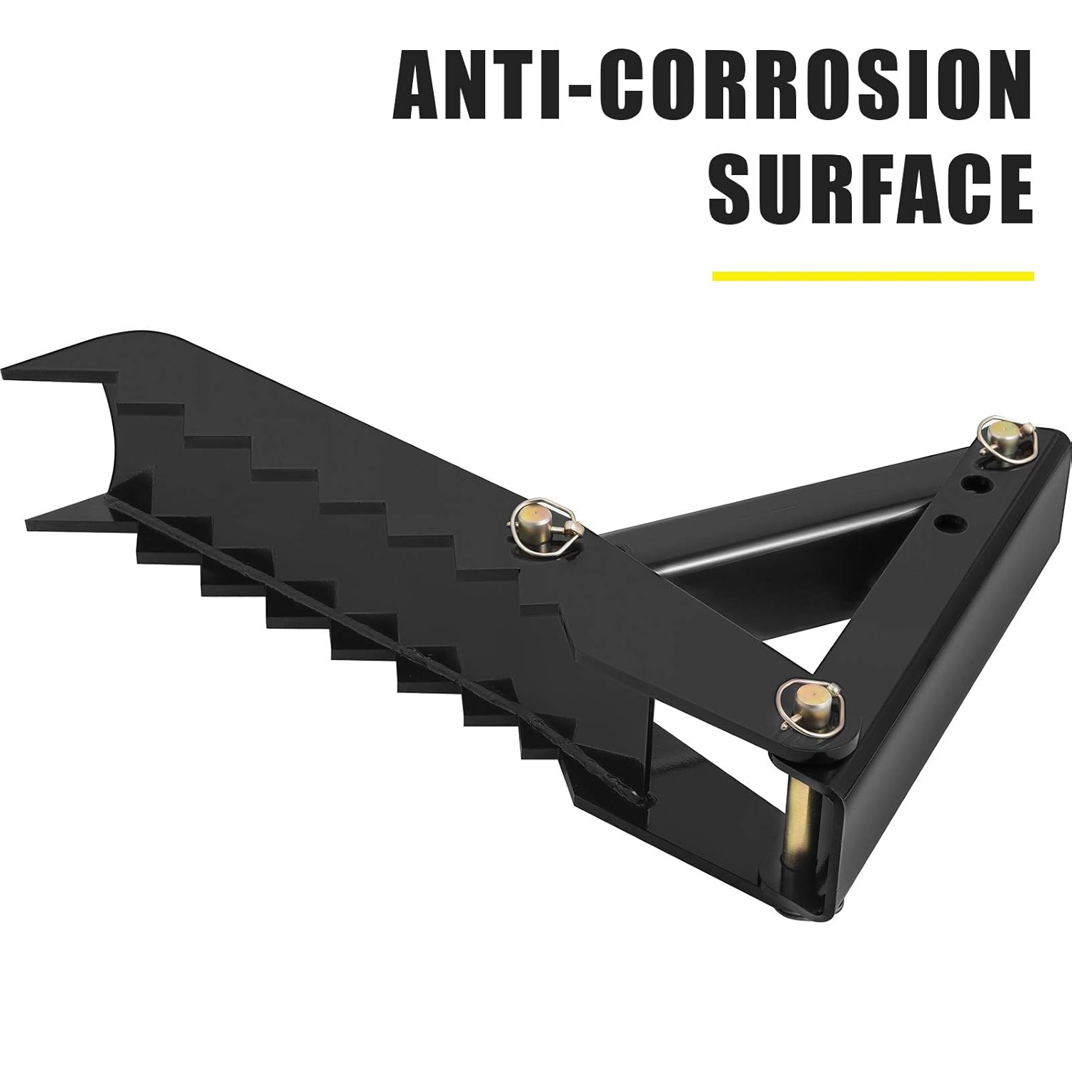 Mophorn 24 Backhoe Thumb, 1/2 Steel Thickness Heavy Duty Excavator Thumb, Black Steel Weld On Thumb Attachments with 12mm Bolt-On Design Adjustable Mechanical Backhoe Thumb Hoe Clamp for Excavator