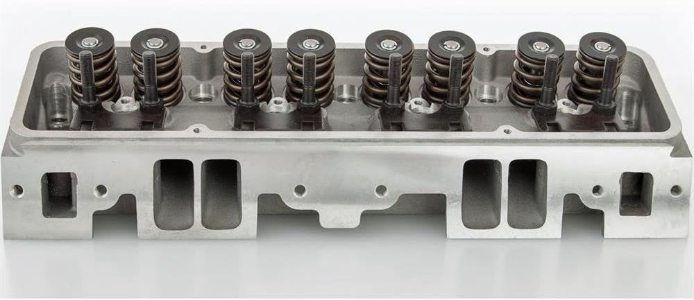 Cylinder Head, Assembled, 2.020/1.600 in Valves, 180 cc Intake, 64 cc Chamber, 1.460 in Springs, Straight Plug, Aluminum, Small Block Chevy, Each (102-505)