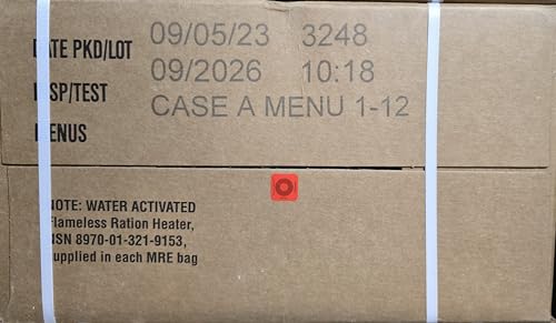 2026 Inspection Dated MRE Case – Authentic Military MRE Random Case 