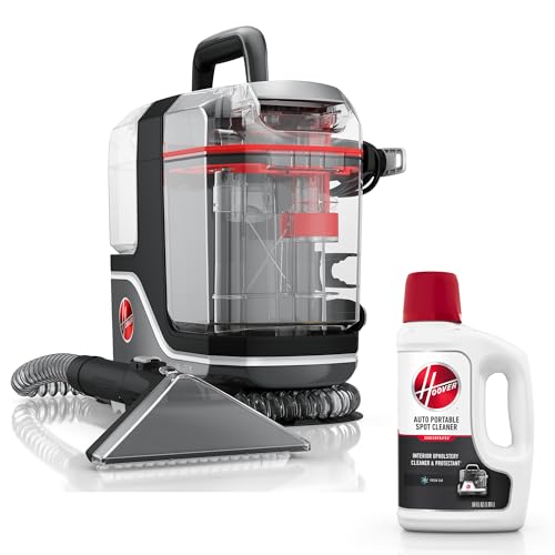 Hoover CleanSlate Plus Portable Carpet + Upholstery Spot Cleaner Machine, Powerful Suction with Versatile Tools, Pet Stain Remover, Car and Auto Detailer, Pair with Hoover Carpet Cleaner Solution - Radiant Selections