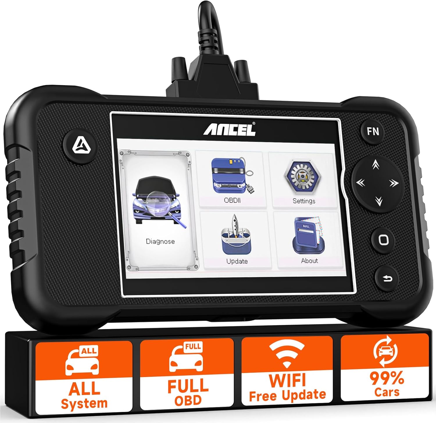 ANCEL FX3300 Elite OBD2 Scanner Diagnostic Tool, All System Scan Tool, WiFi Update Car Code Reader and Reset Tool Lifetime Free Update Code Reader, Diagnostic Scanner for Cars