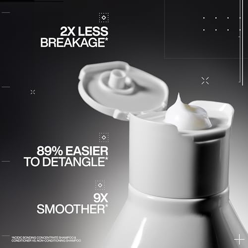 Redken Bonding Conditioner for Damaged Hair Repair | Strengthens and Repairs Weak and Brittle Hair | Acidic Bonding Concentrate | Safe for Color-Treated Hair | For All Hair Types