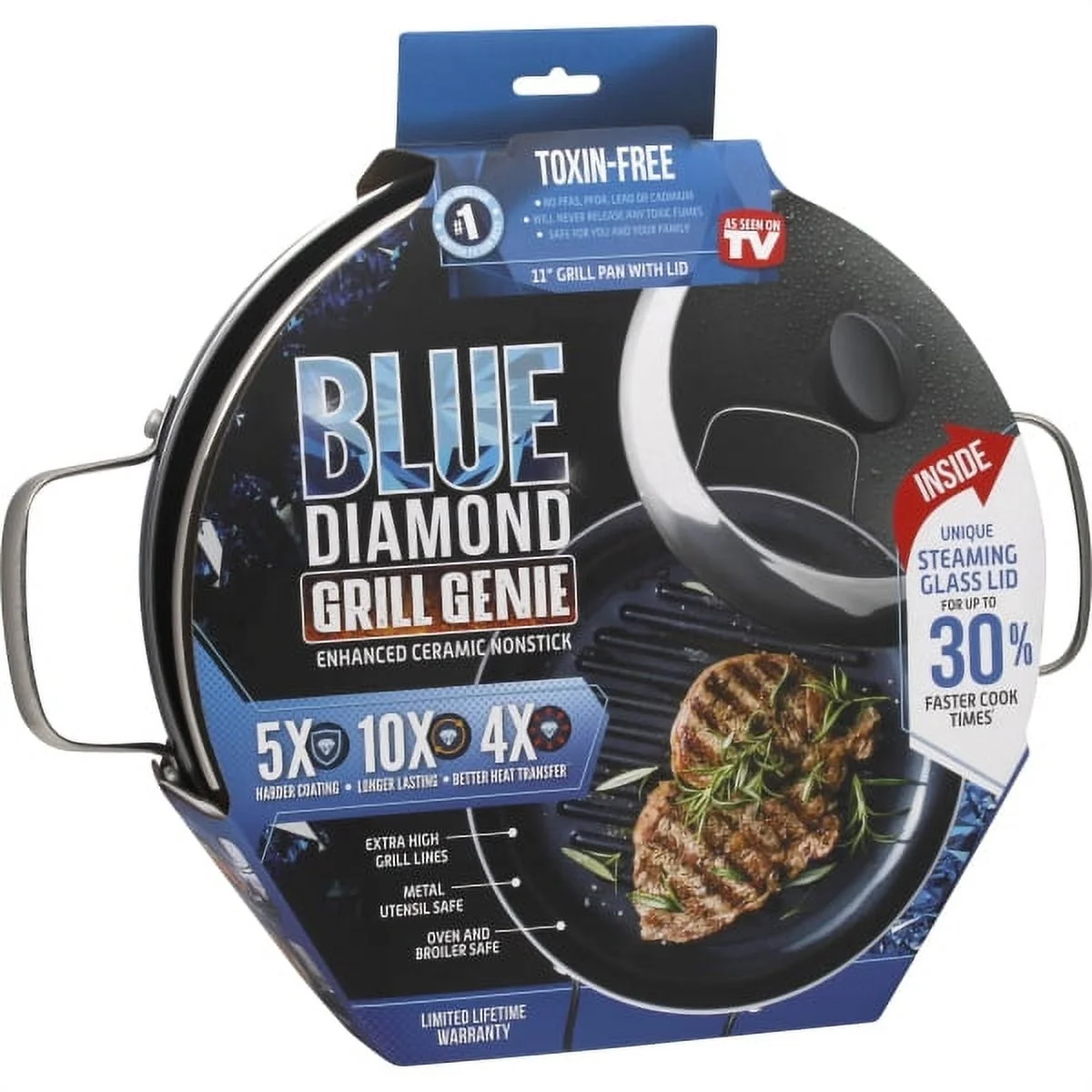 Blue Diamond - Grill Pan - Blue