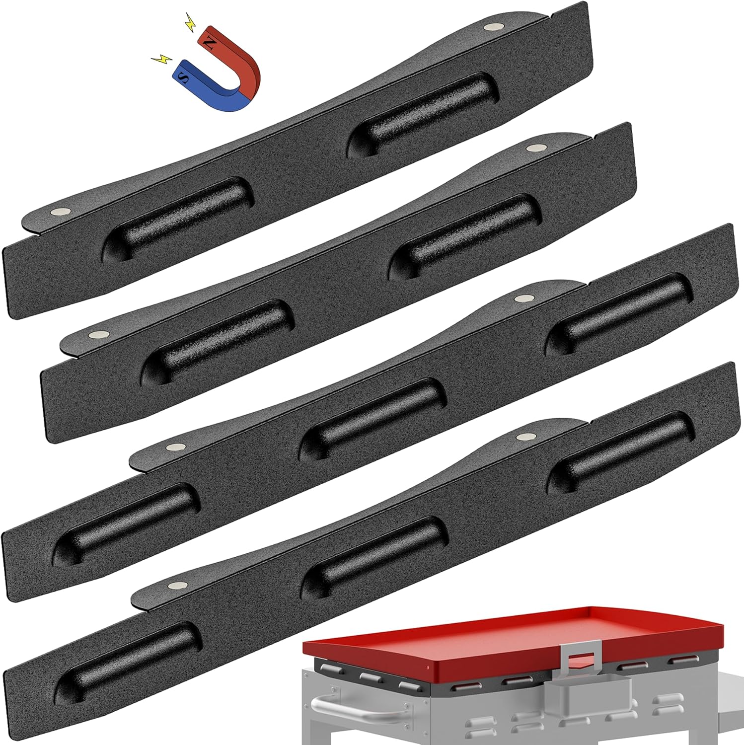 Upgraded Wind Guards for Blackstone 28 Inch Griddle, Blackstone Griddle Accessories, Magnetic Stainless Steel Wind Screen for Blackstone Grill, Protect Flame Hold Heat, Compatible with Hood＆Side Shelf