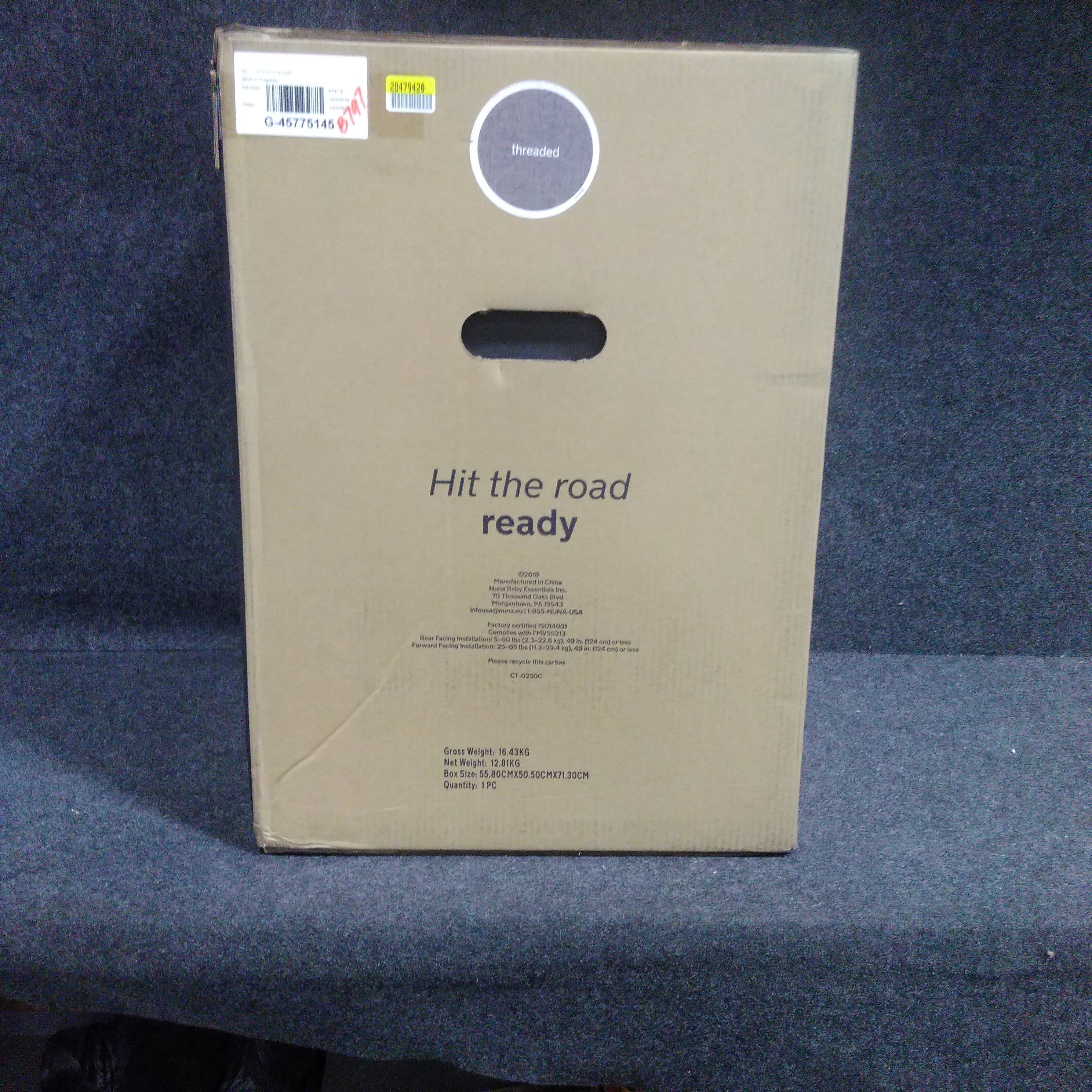 Nuna Rava Convertible Threaded Car Seat in Grey