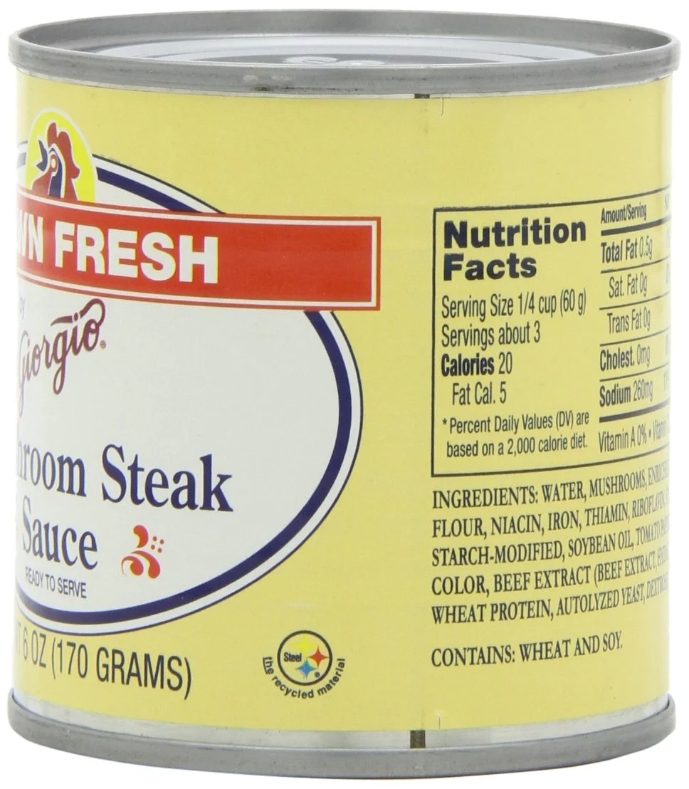 Giorgio Dawn Fresh Mushroom Steak Sauce, 6-Ounce (Pack of 12)