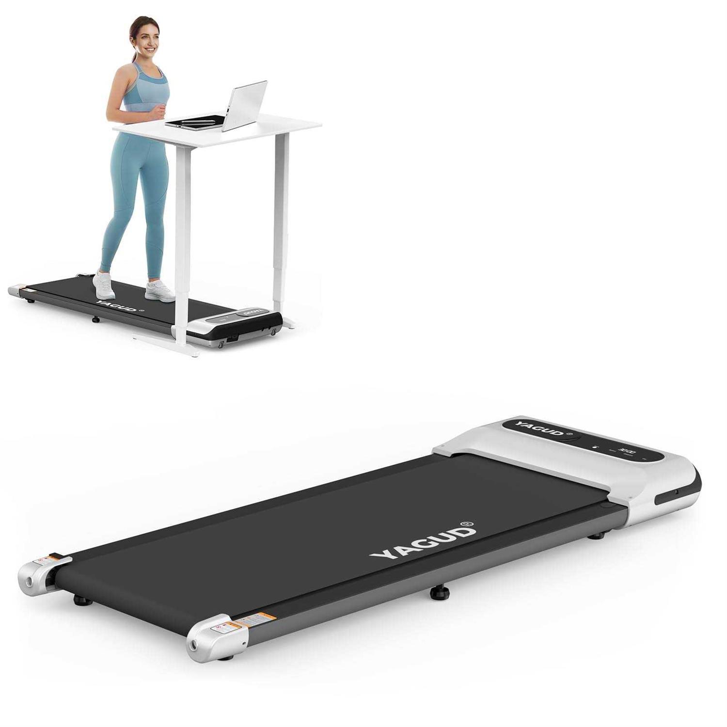 Yagud Under Desk Treadmill, Walking Pad for Home and Office, 2.5 HP Portable Walking Jogging Running Machine with Remote Control and LED Display - Sports Supplies Online Store