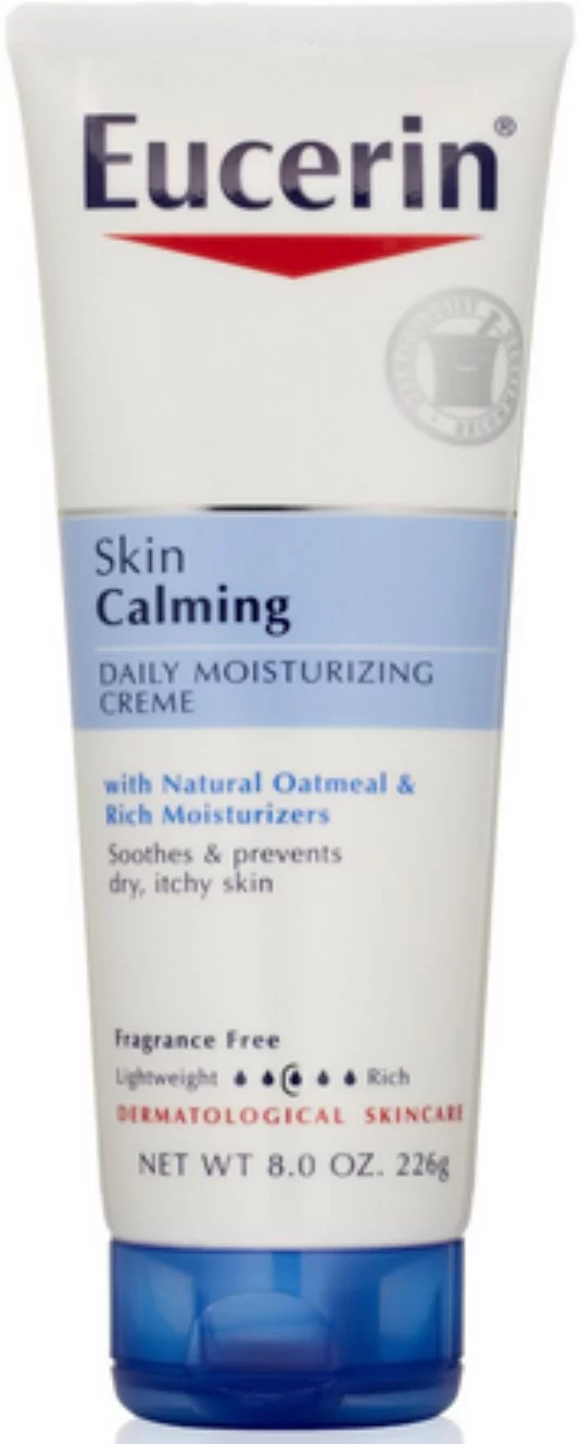 Eucerin Calming Daily Moisturizer Creme 8 oz (Pack of 3)