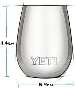 YETI Rambler 10 oz Wine Tumbler, Vacuum Insulated, Stainless Steel with MagSlider Lid, Navy