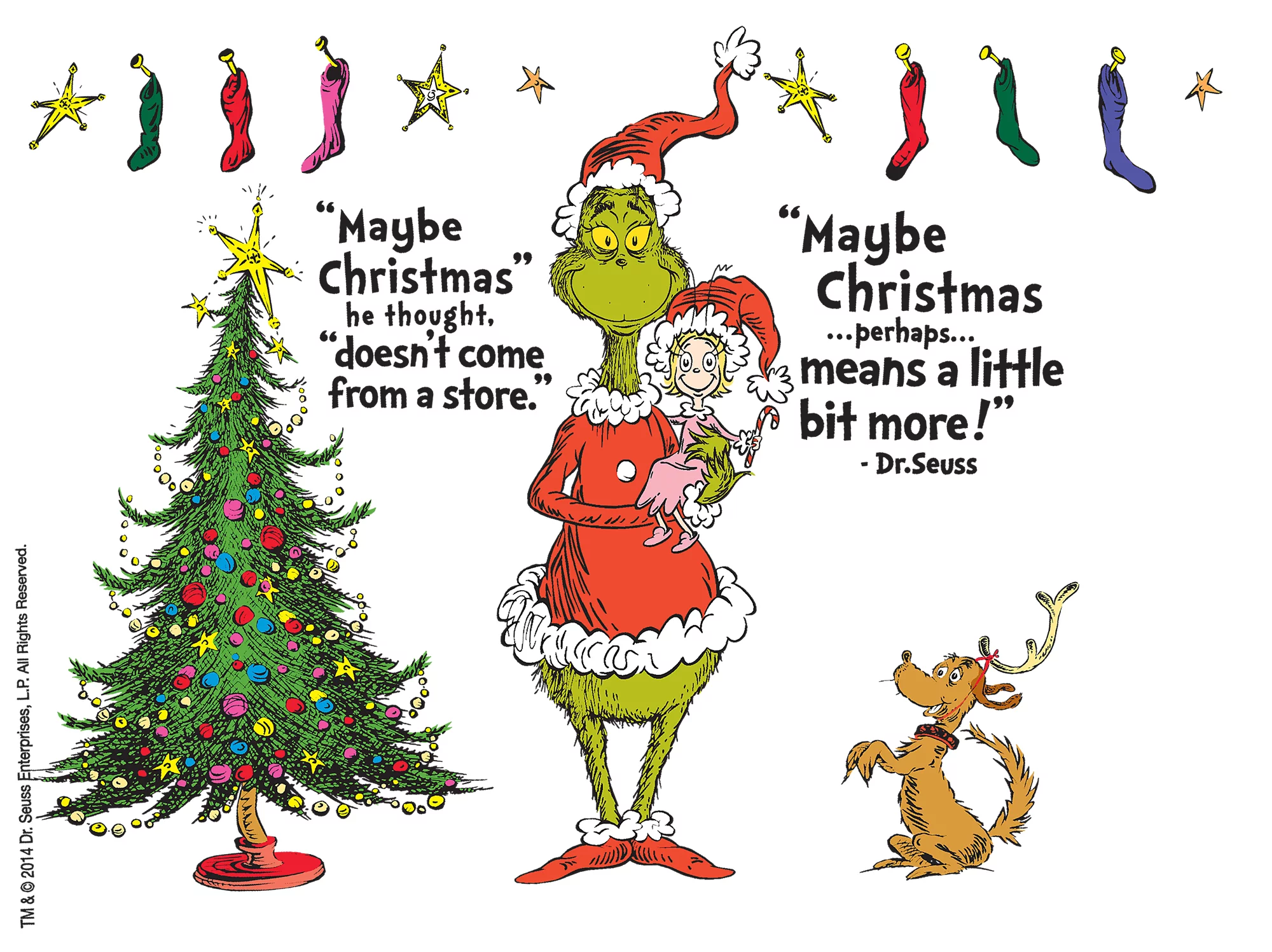 Tervis Dr. Seuss Grinch Holiday Christmas Quote Made in USA Double Walled  Insulated Tumbler Travel Cup Keeps Drinks Cold & Hot, 24oz, Classic