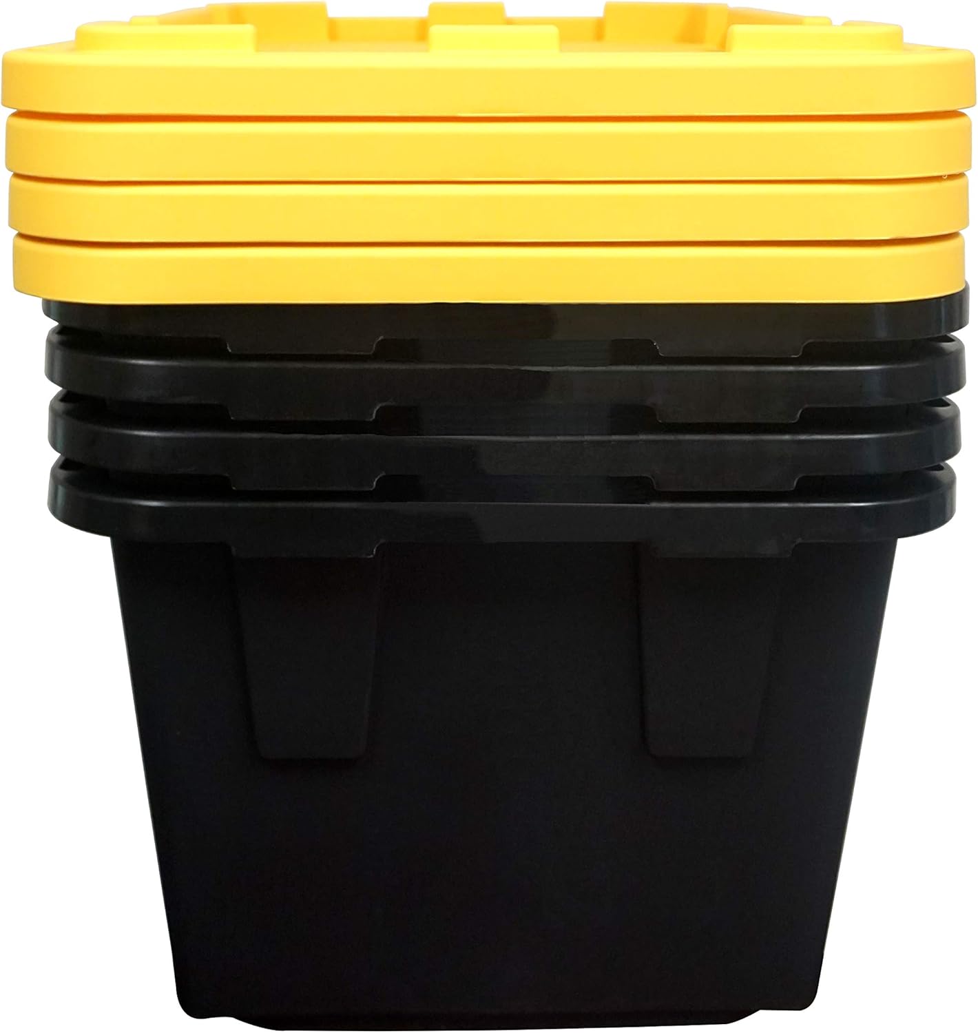 Greenmade 4 Pack Heavy-Duty Plastic Storage Boxes with Lids, 27 Gallon (4)