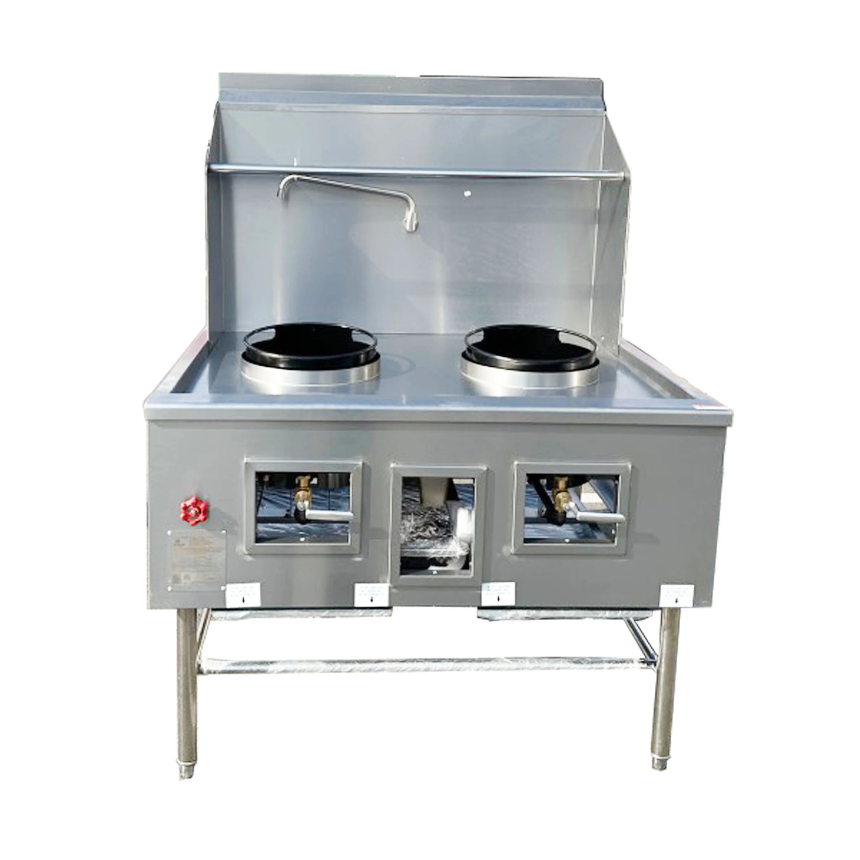 Commercial 2 Ring Chinese Wok Range - Natural Gas lp propane Chamber Jet Ring Burner NSF Approved