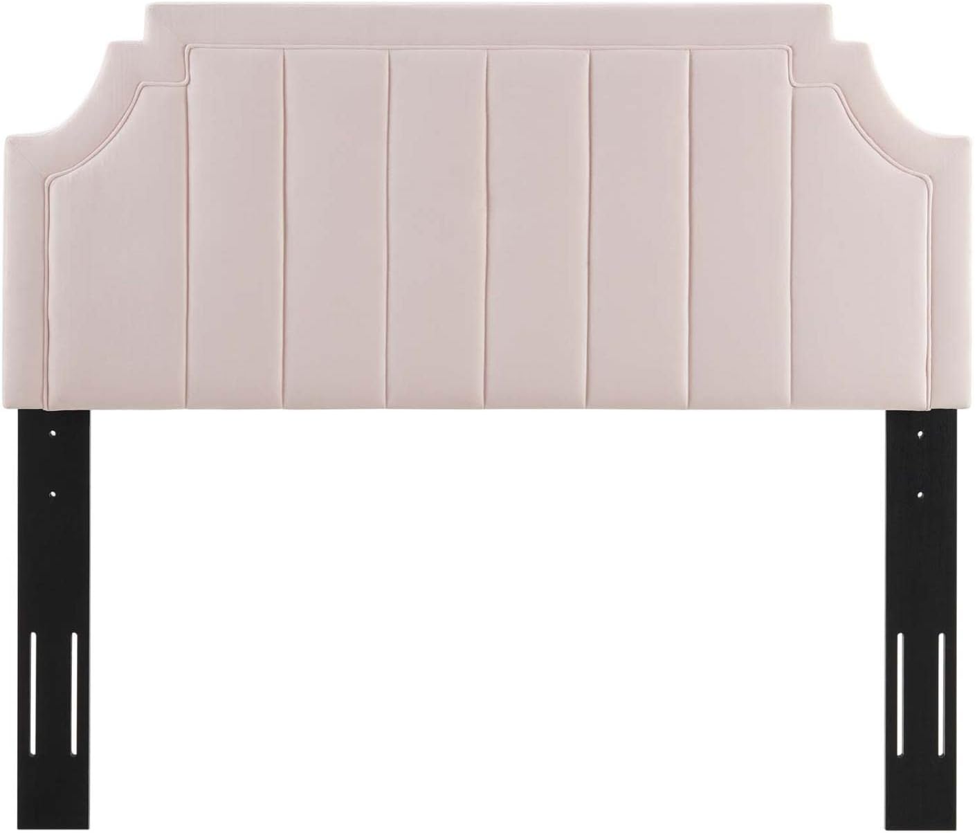 Alyona Channel Tufted Performance Velvet Headboard, ,