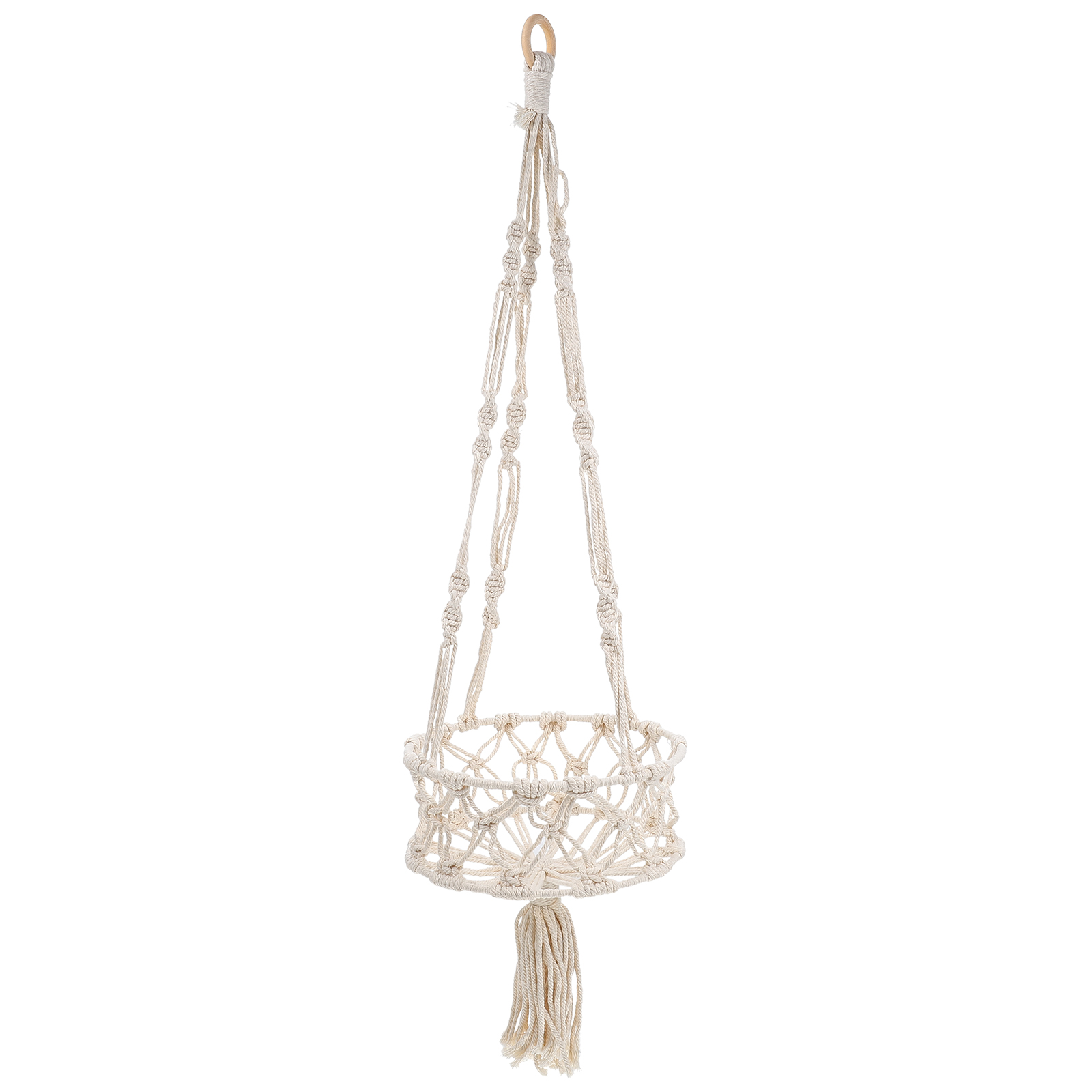Woven Fruit Basket Hanging Flower Pot Long-lasting
