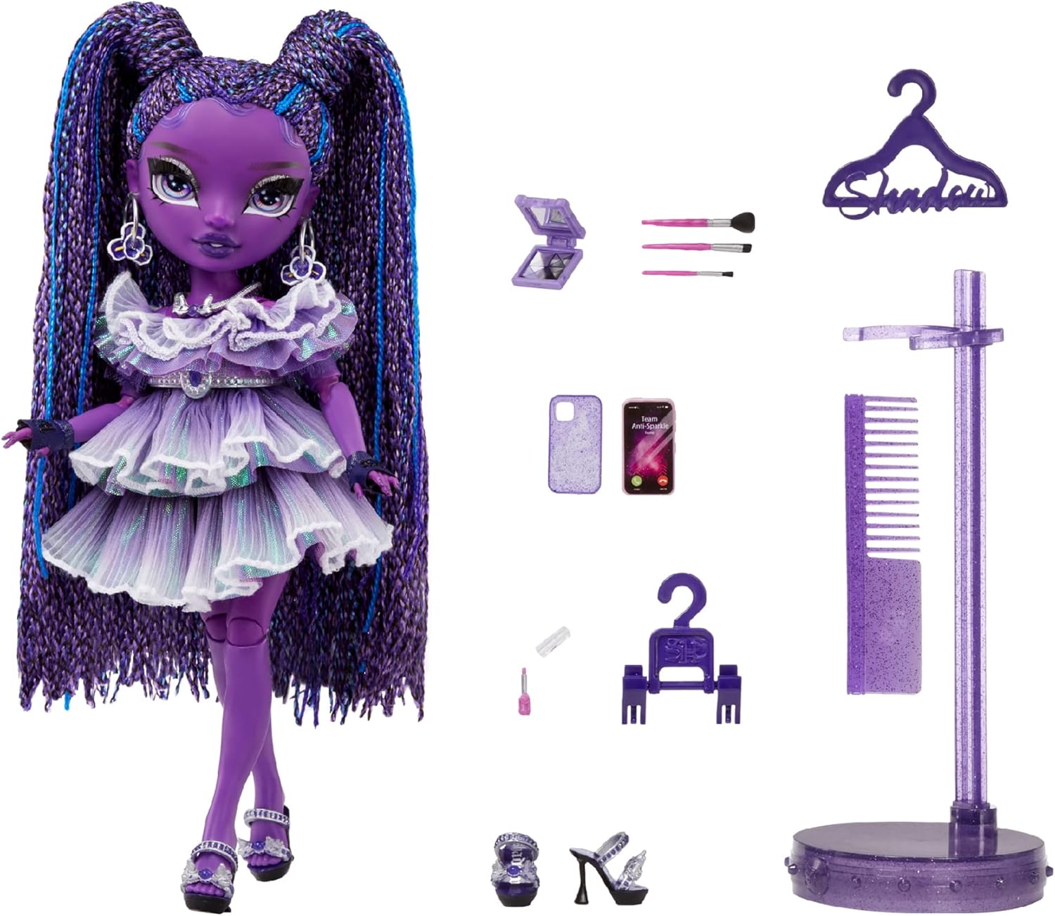 Rainbow High Shadow High Monique Verbena - Purple Fashion Doll. Fashionable Outfit & 10+ Colorful Play Accessories. Great Gift for Kids 4-12 Years Old & Collectors