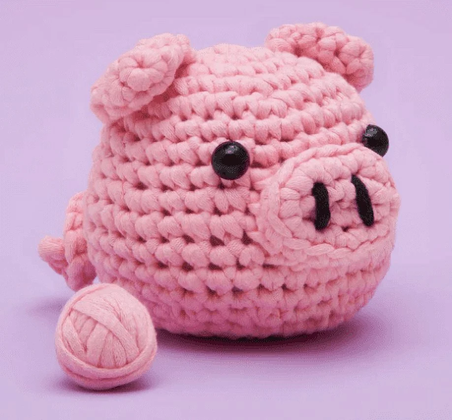 The Woobles Bacon Pig Crochet Kit