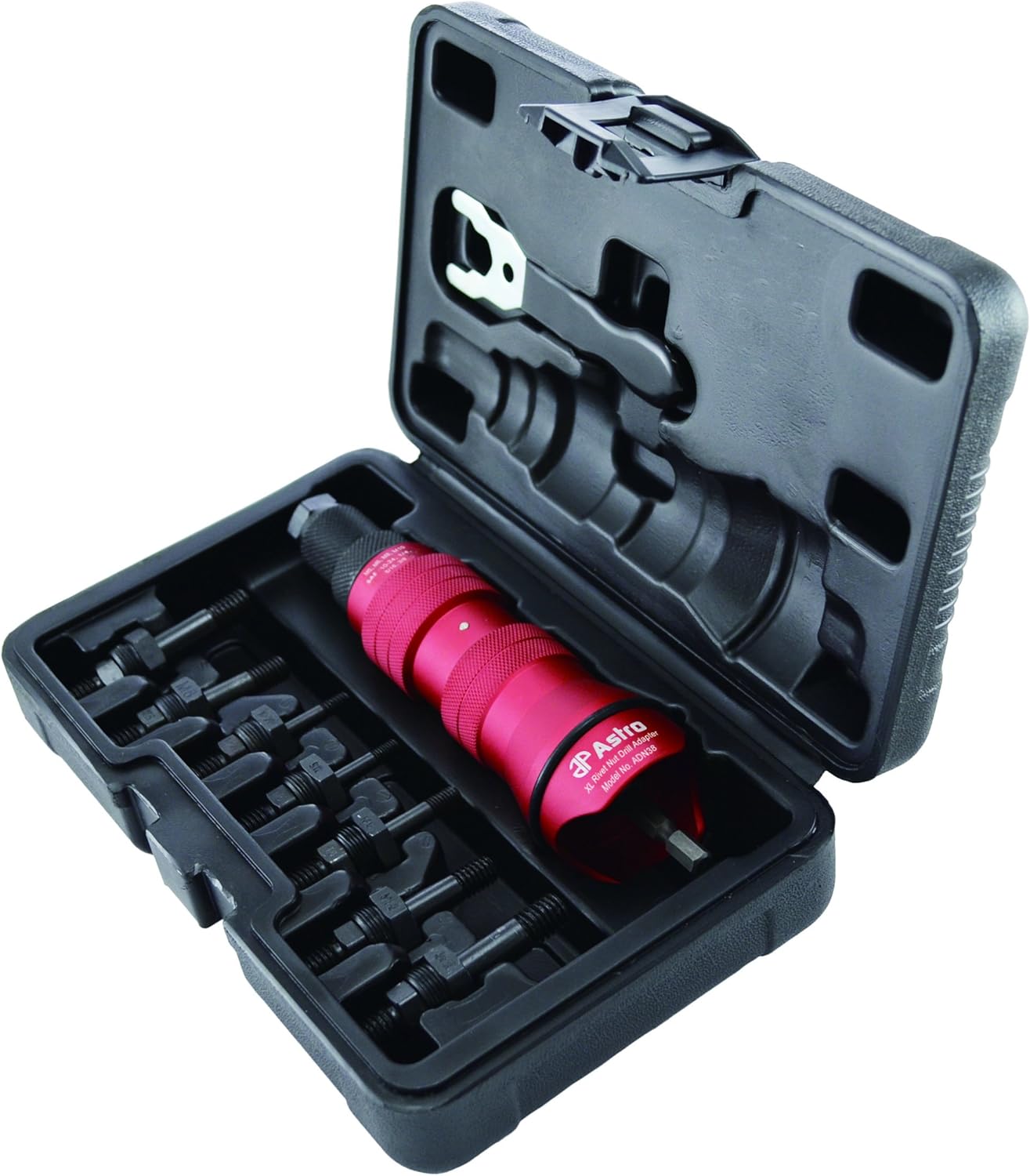 Astro Pneumatic Tool ADN38 XL Rivet Nut Drill Adapter Kit - 3/8