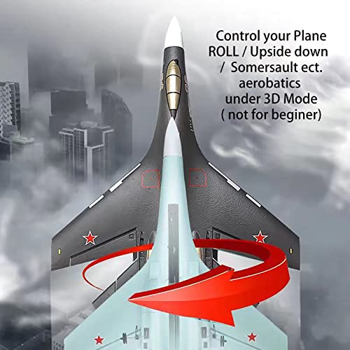 RC Plane Remote Control Airplane RTF 4CH Brushless Tail Motor 3D / 6D Stunt Function SU35 Jet Aircraft with Hobby Model 2 Left Hand Throttle