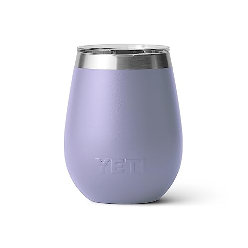 YETI Rambler 10 oz Wine Tumbler, Vacuum Insulated, Stainless Steel with MagSlider Lid, Navy