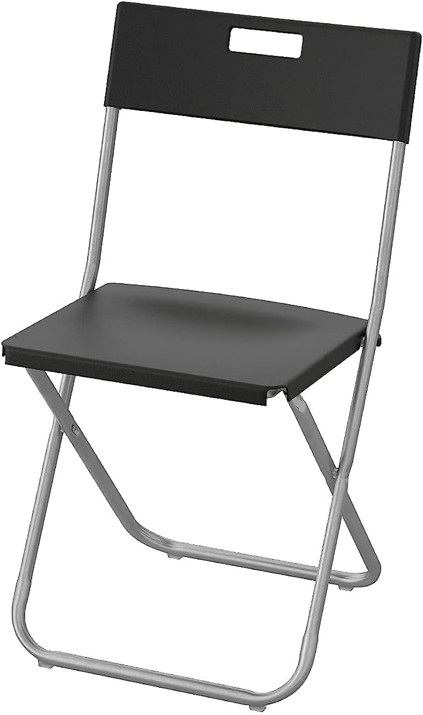 IKEA GUNDE Folding chair, black (4)