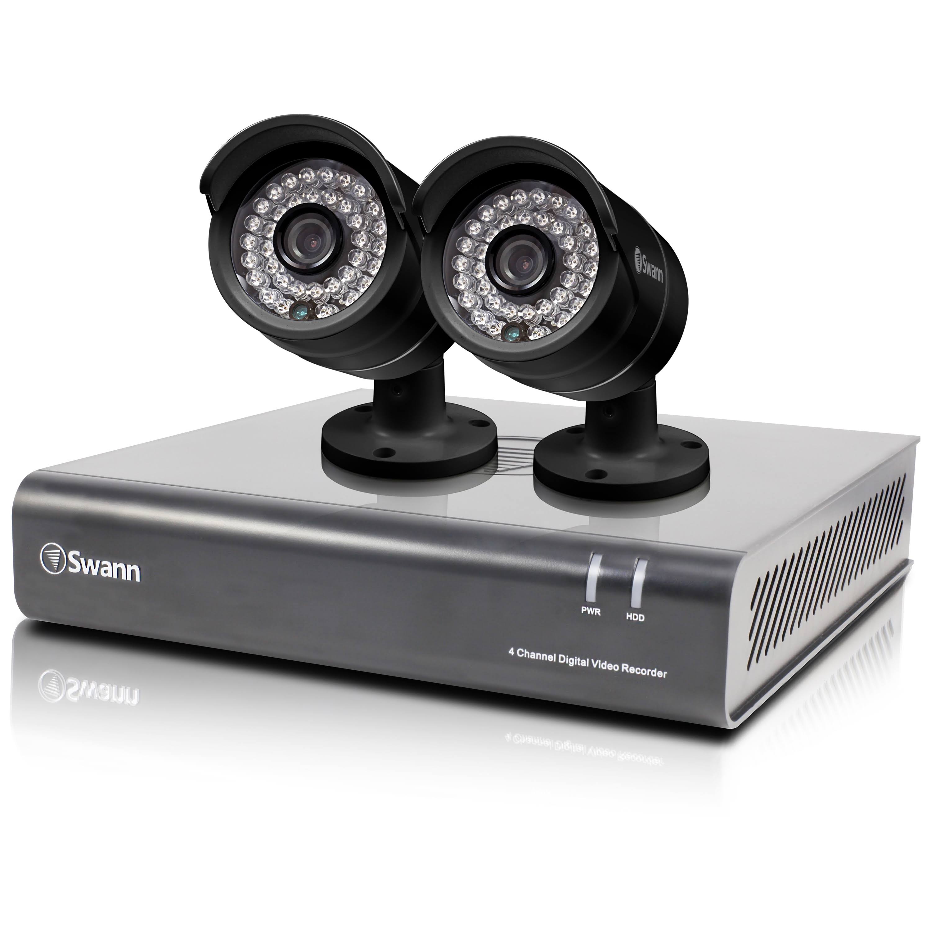 Swann SWDVK-444002-US 4-Channel 720p DVR with 2 720p Pro-a850 Cameras