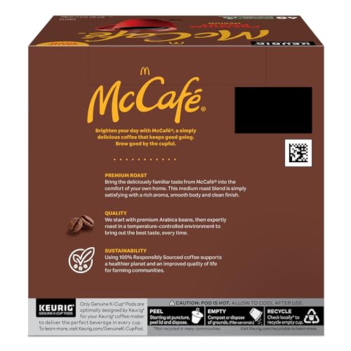 McCafe Premium Roast Coffee, Keurig Single Serve K-Cup Pods, Medium Roast, 96 Count