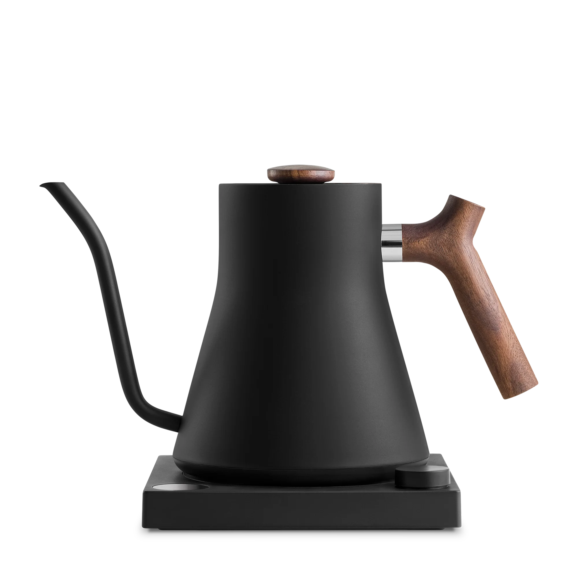 Fellow Stagg EKG 0.9L 120V Electric Pour Over Kettle, Matte Black with Walnut Handle