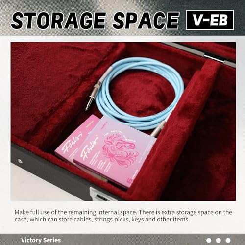 GHOSTFIRE Hard-Shell Electric Guitars Case Super thick ABS Molded Case fit ST/TL (Electric Guitar)