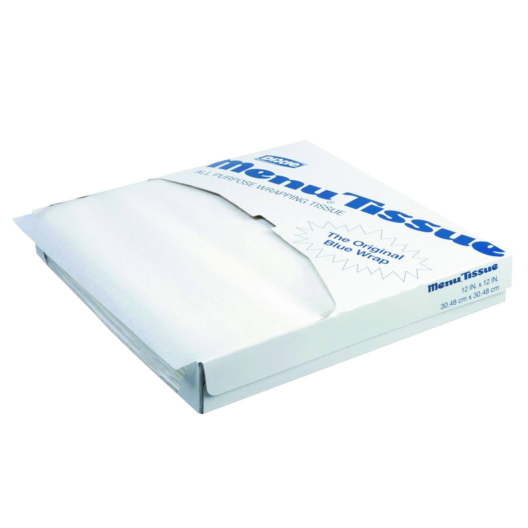 Menu Tissue Untreated Paper Sheets, 12 x 12, White, 1000/Pack, 10/Cart