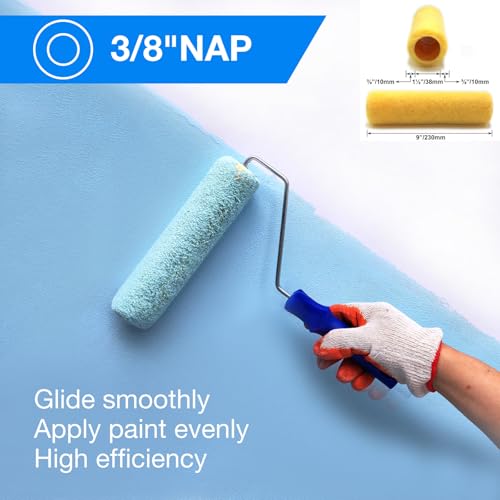 18 piece 9 inch all paints paint roller,paint roller covers,paint roller sets,paint roller covers 9 inch,paint roller kits