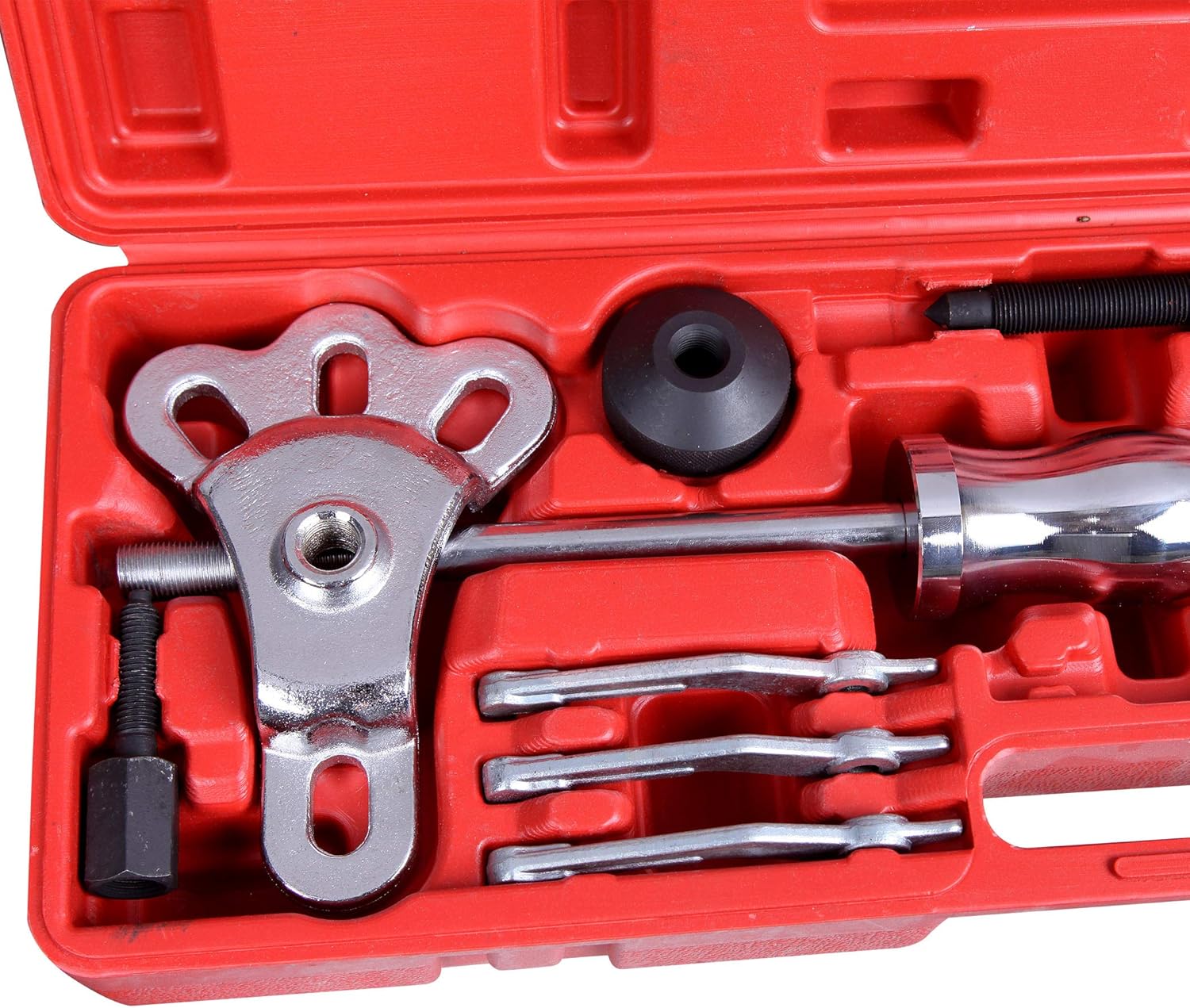 CARTMAN 9-Way Internal/External Slide Hammer Puller Set - Pulls Hubs, Rear Wheel Axle Shafts, Bearings, Bushings, Seals, Retainers