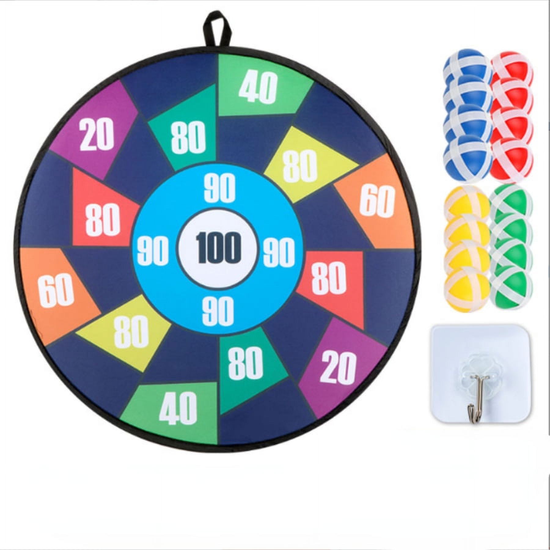 Cheefull Safety Board Children Kids Sports Dart Toy Gameboard Set  Throwing Target Electronic Magnetic Game Sticky Throw 16 balls