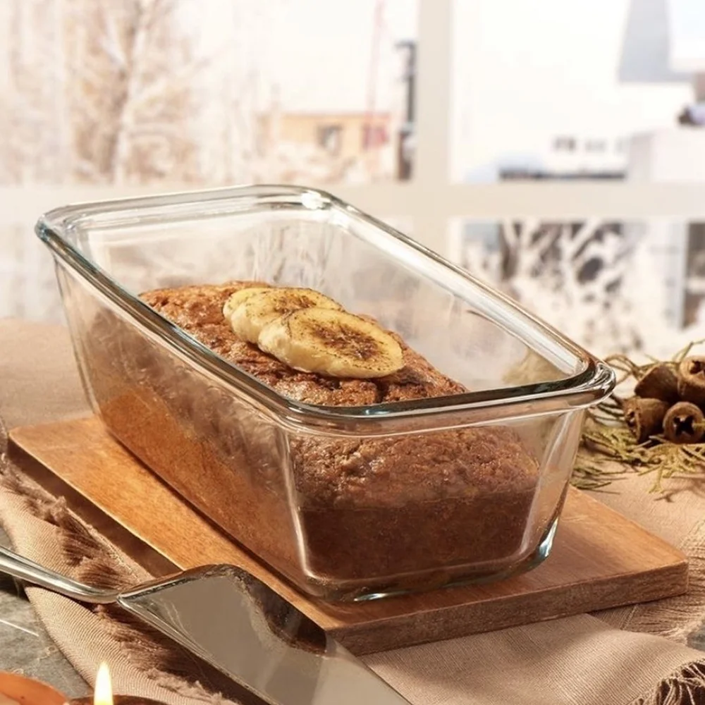 Stylish Glass Casserole Dish for Oven, Square Baking Dish, Baking Tray, Ovenware, Bakeware, 37.25 Oz