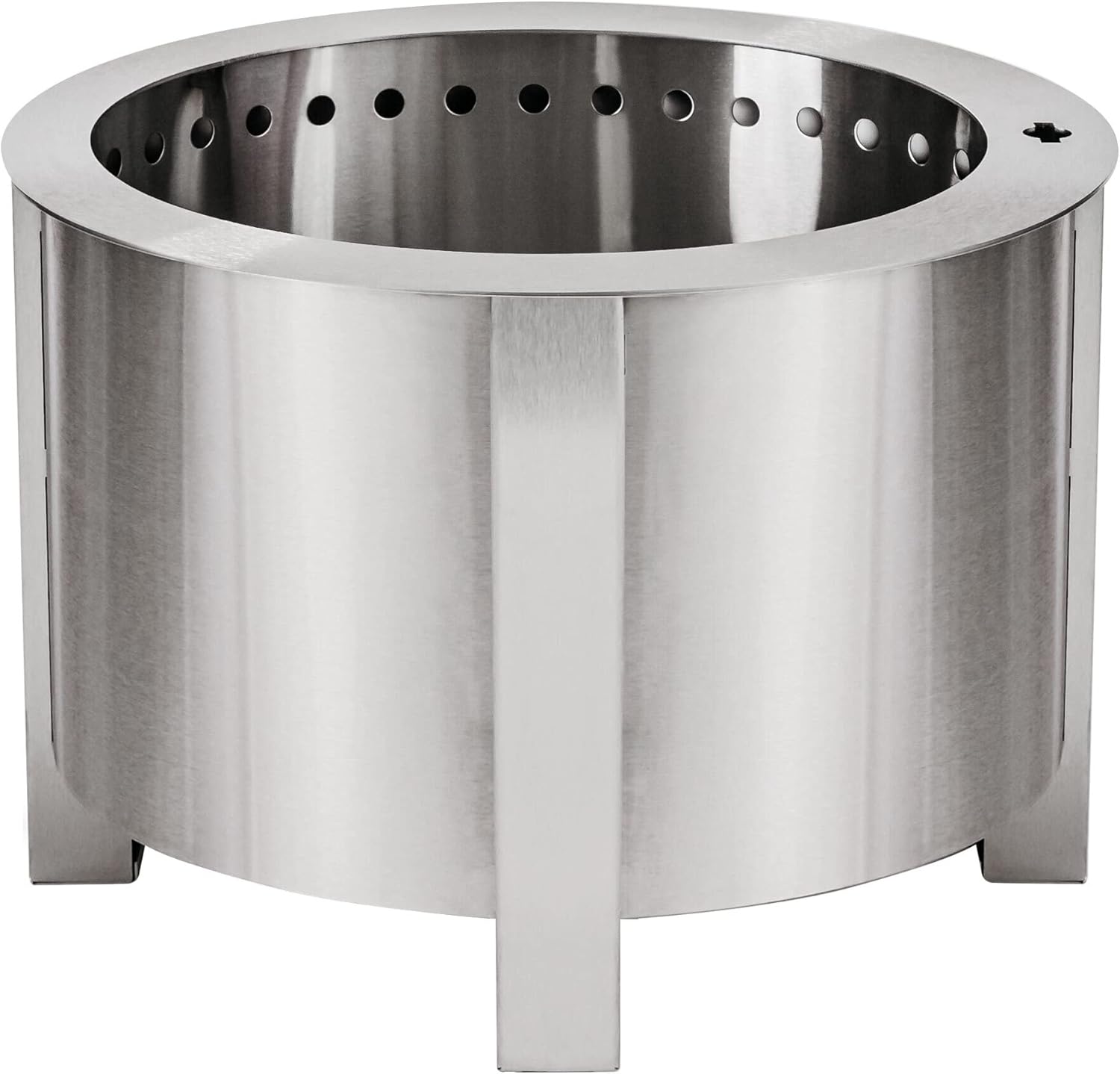 Breeo X Series 19 Smokeless Fire Pit (22 Inch) | Best Outdoor Wood-Burning Campfire | Corten Steel | USA Made | Durable and Portable | Live-Fire Cooking Compatibility