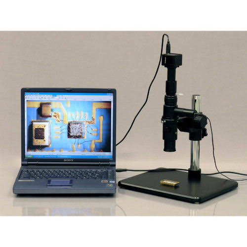 Amscope H800-5M 11X-80X Industrial Single Zoom Inspection Microscope with 5MP USB Digital Camera