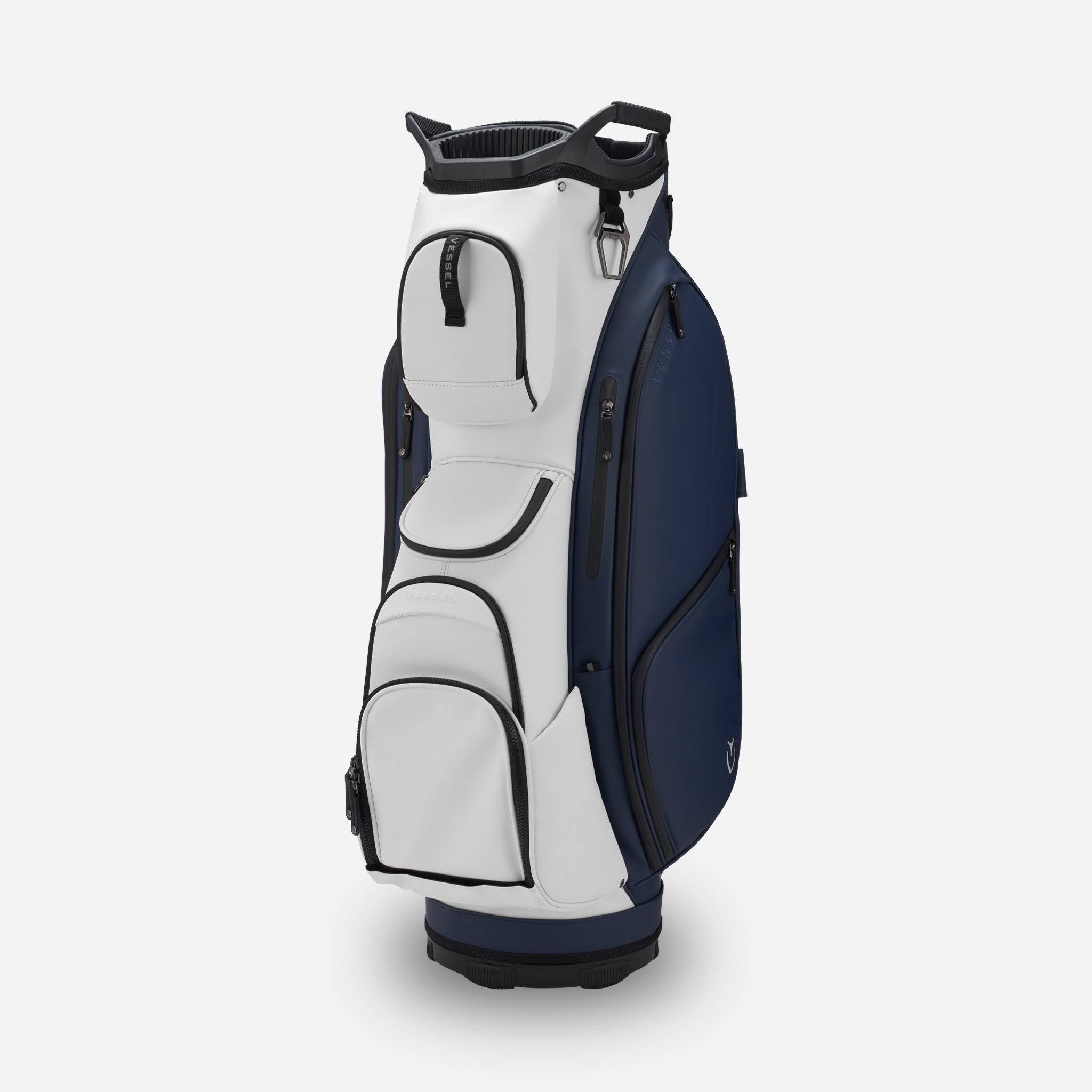 Vessel Lux XV Cart Bag, Matte White/Navy
