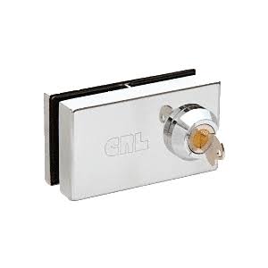 CRL 01P38 Chrome Deluxe Patch Lock for 3/8x22 Glass