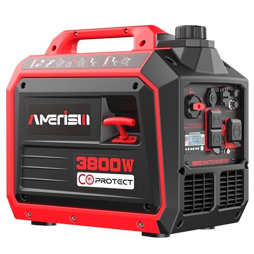 2500-Watt Gas Powered Portable Inverter Generator, CO Sensor, Super Quiet for Home Backup, Emergency, Camping, EPA Compliant 2025 Version