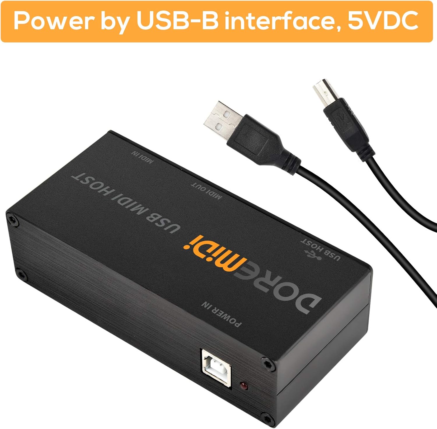 CAMOLA USB MIDI Host Box USB to MIDI Converter MIDI Interface Pack of 2