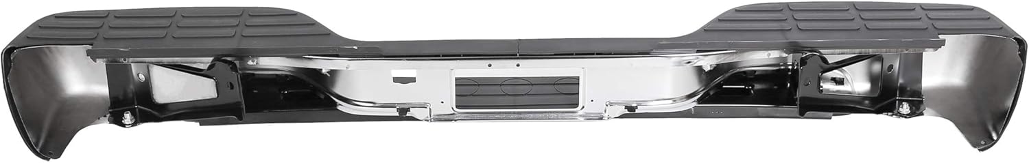 Rear Step Bumper For 1999-2007 Chevy Silverado GMC Sierra 2500 HD 3500 Truck Chrome Steel Replacement for GM1103129 12504134