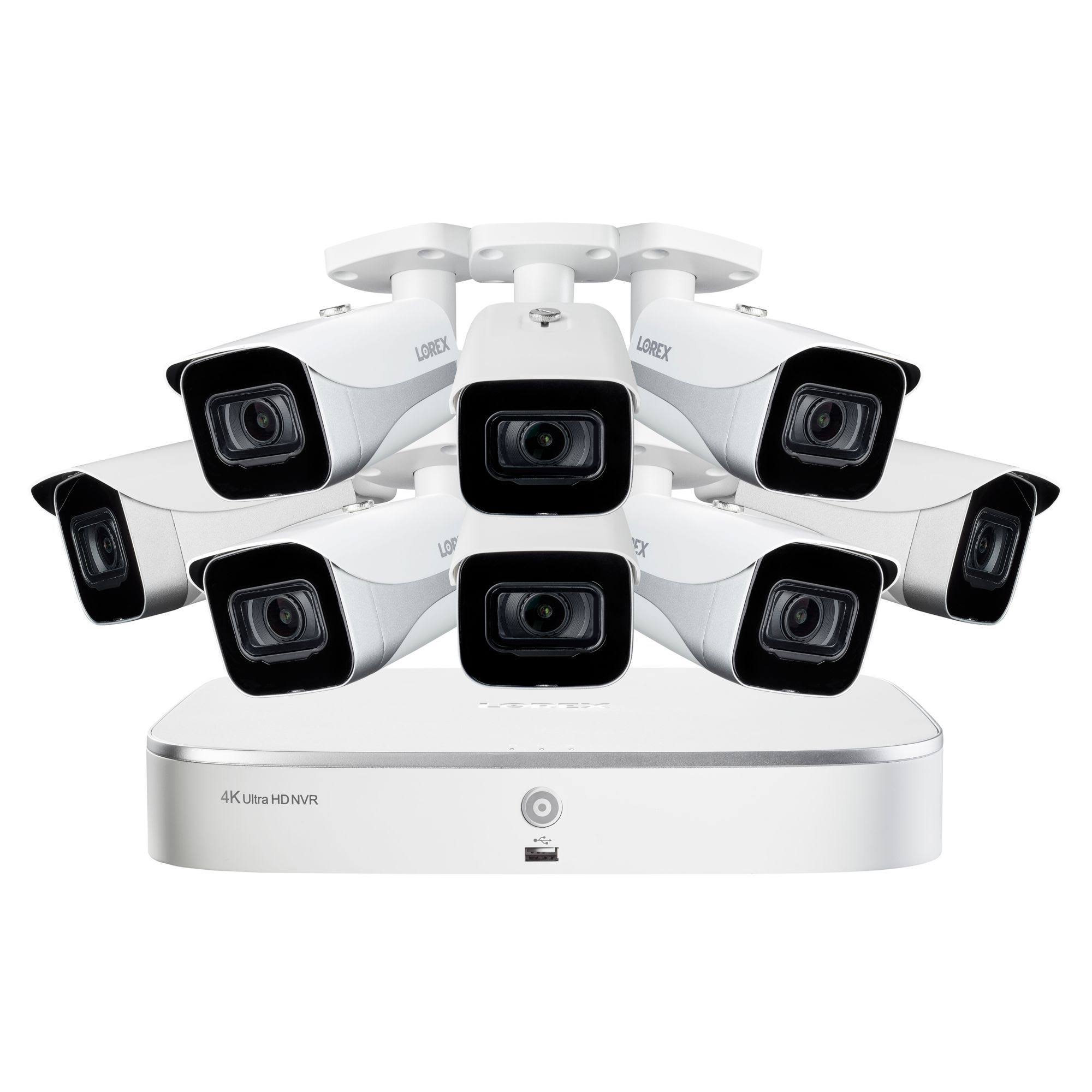 Lorex 8-Channel 8-Camera 4K Security System with 2TB HDD NVR